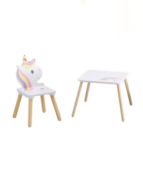 Tavolo + Sedia Unicorno (personalizzabile)