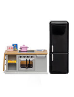 Lundby – Set Cucina Frigorifero Nero